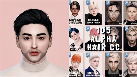 Each hairstyle carries the current trend of the burst fade, styling with more volume on the top, with a fade or shorter cut on the sides. . Sims 4 male hair cc folder alpha